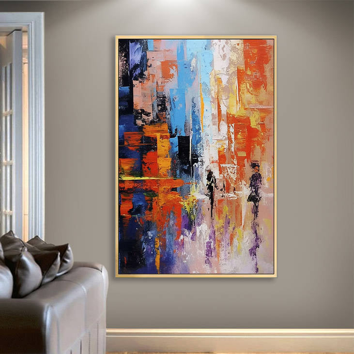 Abstract City Street Canvas #YX231