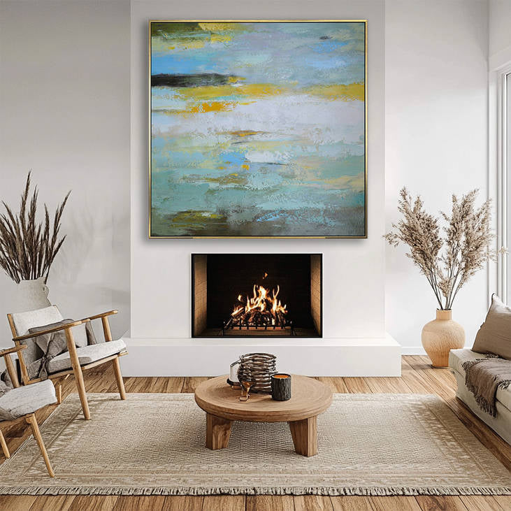 Abstract Hand Painted Canvas Art #YX302