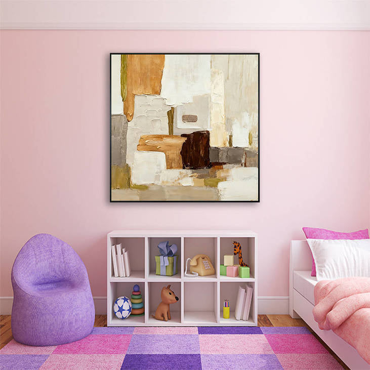 Handmade Abstract Textured Decorative Painting #YX354