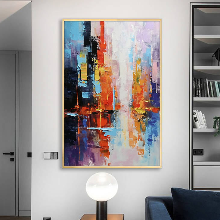 Hand Painted Urban Reflection Canvas #YX230