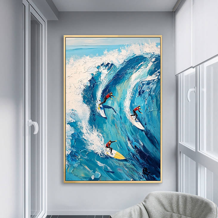 Hand Painted Surf Painting #YX228