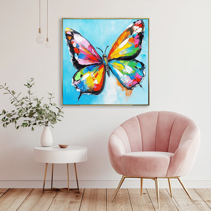 Color Popping Butterfly Abstract #YX131