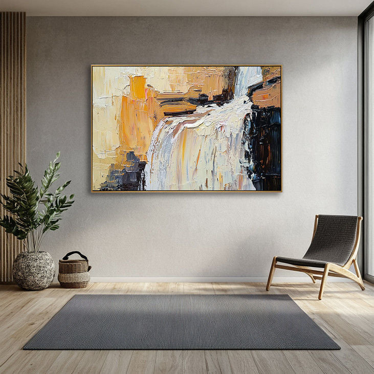 Elegant Abstract Waterfall Canvas #YX125