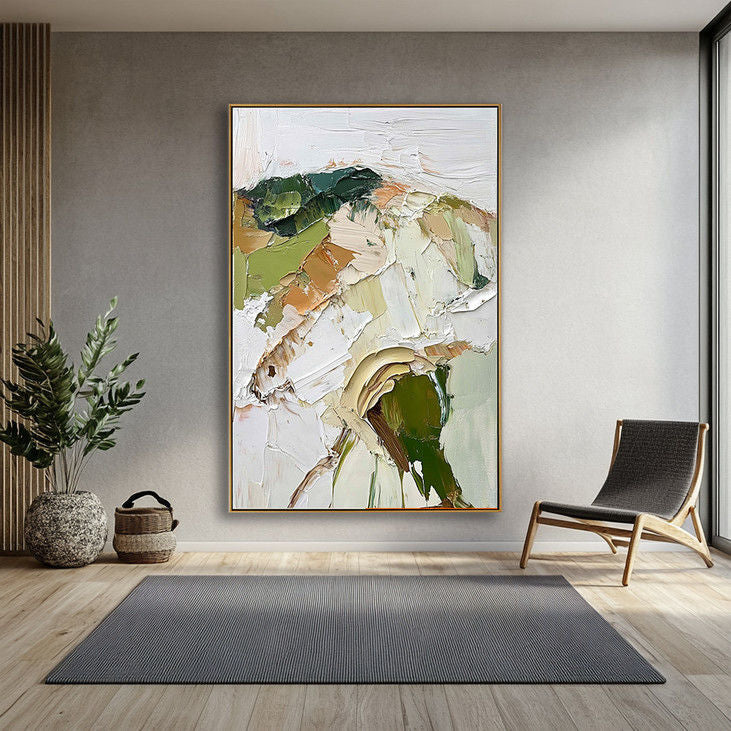 Abstract Thick Textured Canvas Art #YX65