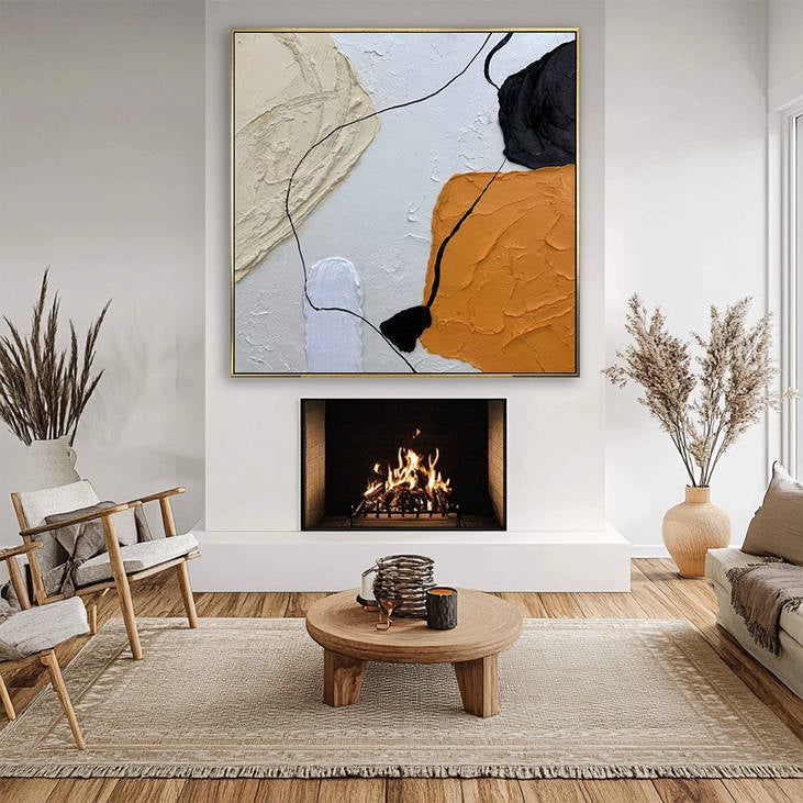 Handmade Abstract Textured Canvas Wall Art #YX297