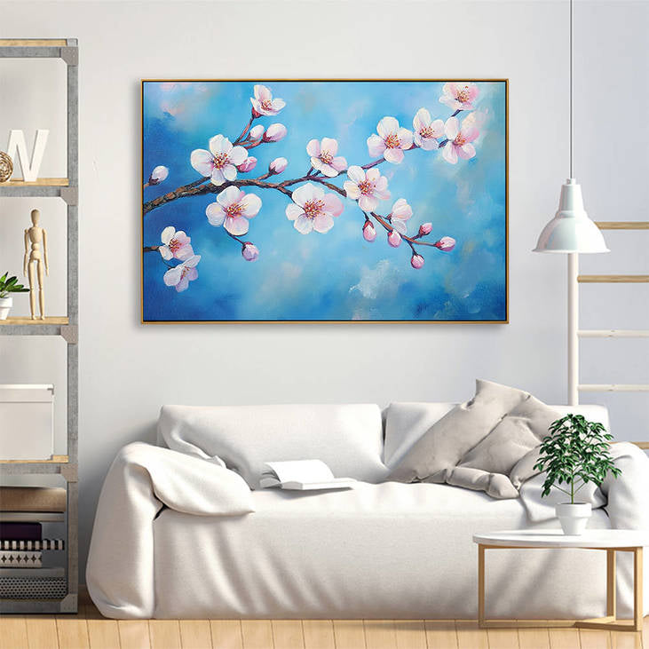 Hand Painted Cherry Blossom Canvas Art #YX346