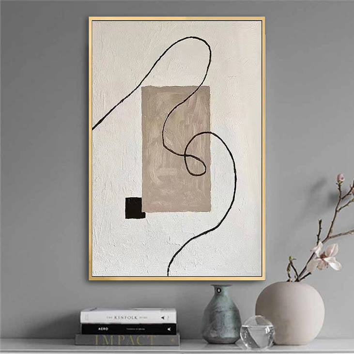 Hand Painted Abstract Decor Art #YX504