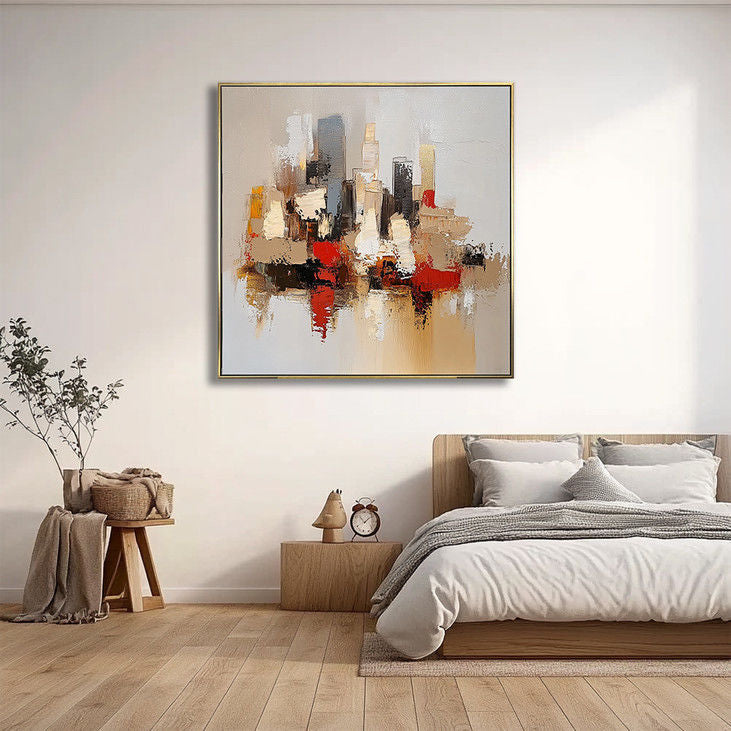 Modern Urban Landscape Canvas Art #YX19