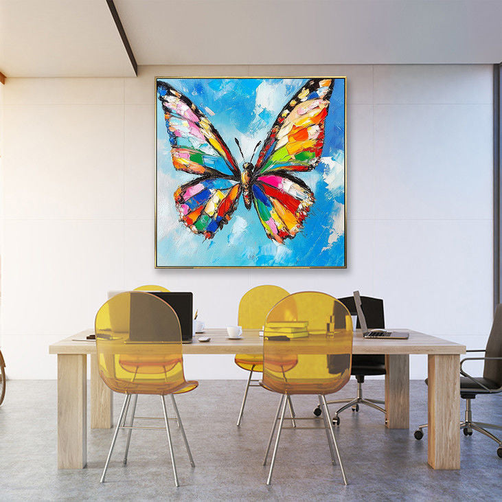 Modern Hand Painted Butterfly Art #YX142