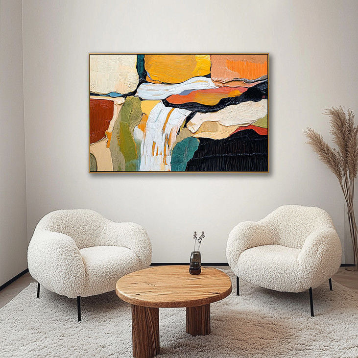 Vibrant Abstract Impasto Art #YX117