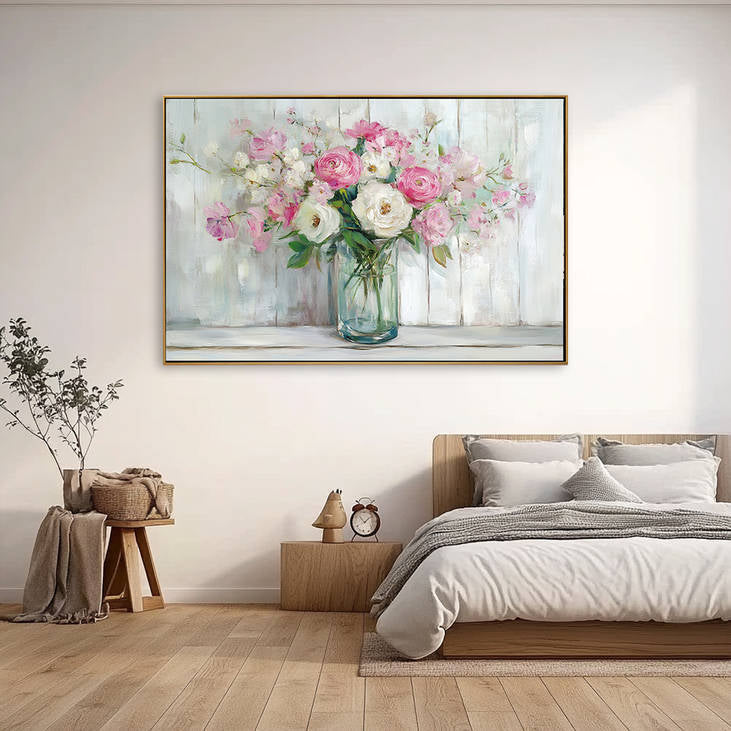Hand Painted Flower Vase Art #YX208