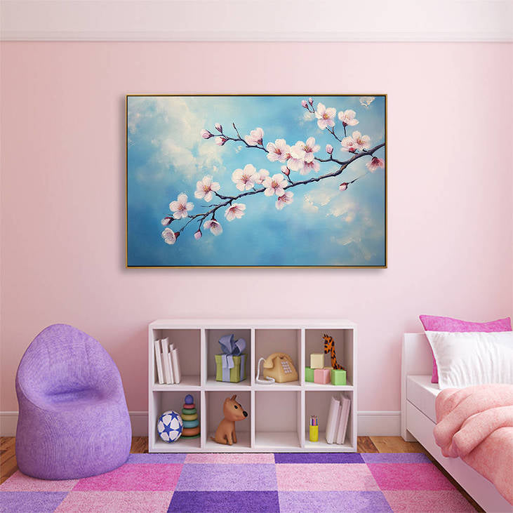 Hand Painted Cherry Blossom on Canvas #YX347
