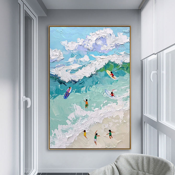 Coastal Impasto Wall Art #YX189