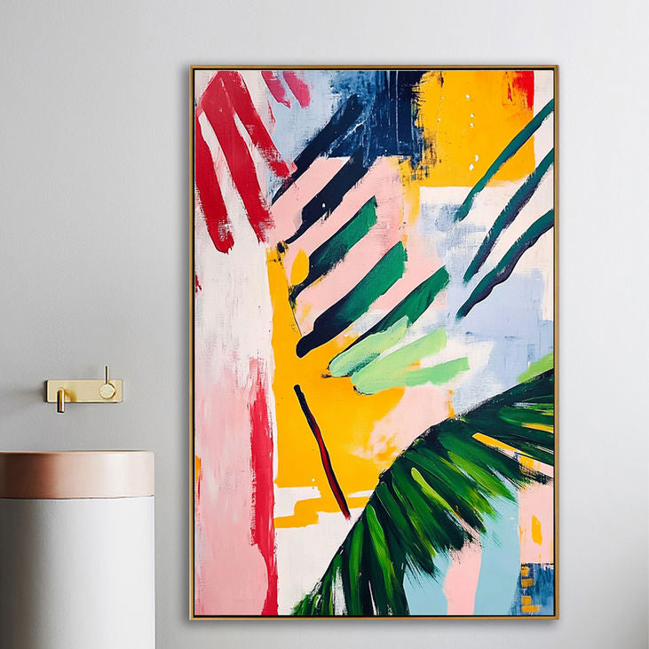 Vibrant Abstract Art: Colorful Modern Canvas #YX187