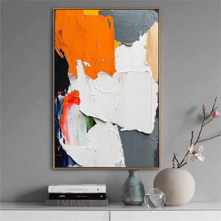 Hand Painted Abstract Wall Art #YX71