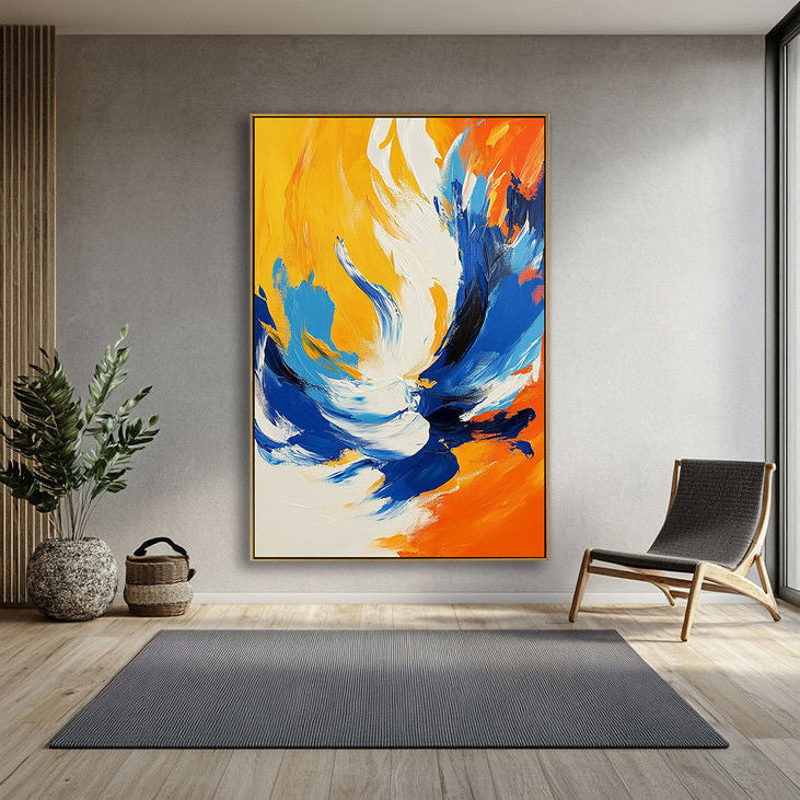 Vibrant Color Block Abstract Wall Art #YX66