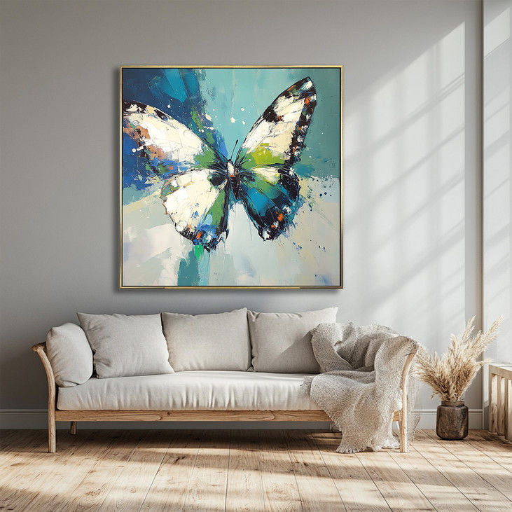 Colorful Butterfly Handmade Canvas Painting #YX24