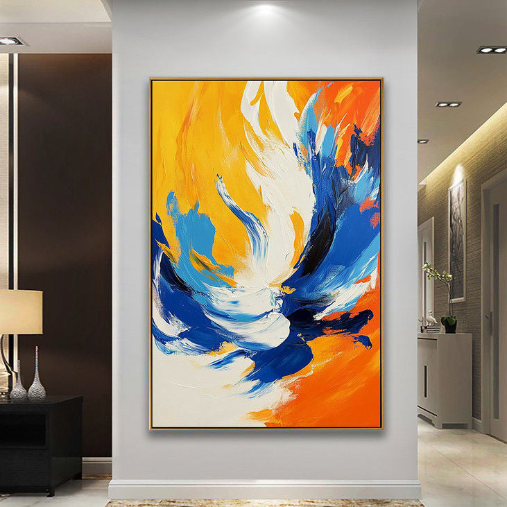 Vibrant Color Block Abstract Wall Art #YX66