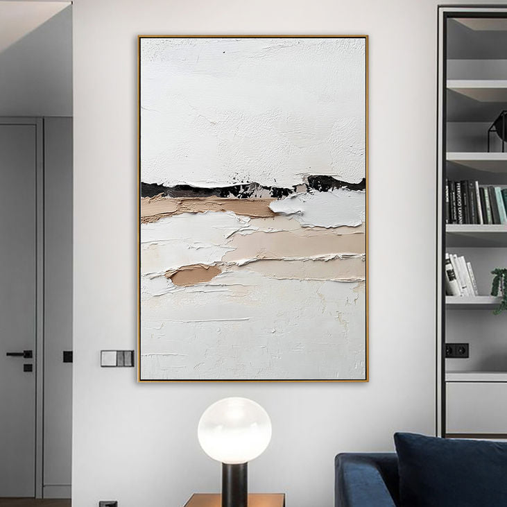 Beige & Black Abstract Art for Home #YX202