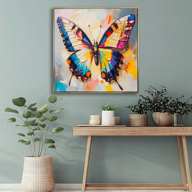 3D Textured Butterfly Canvas #YX34