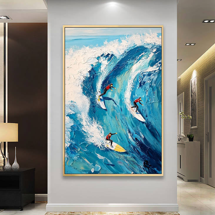 Hand Painted Surf Painting #YX228