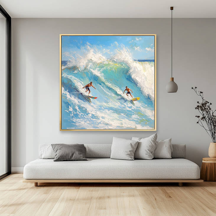 3D Textured Surfing Painting #YX225