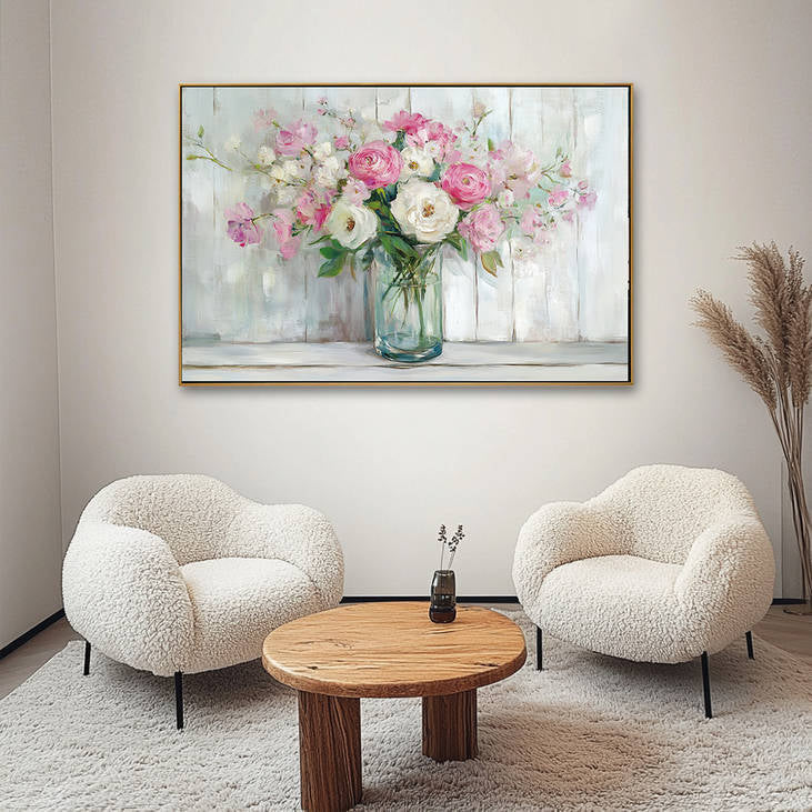 Hand Painted Flower Vase Art #YX208