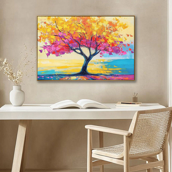 Multicolor Tree Landscape Art #YX113