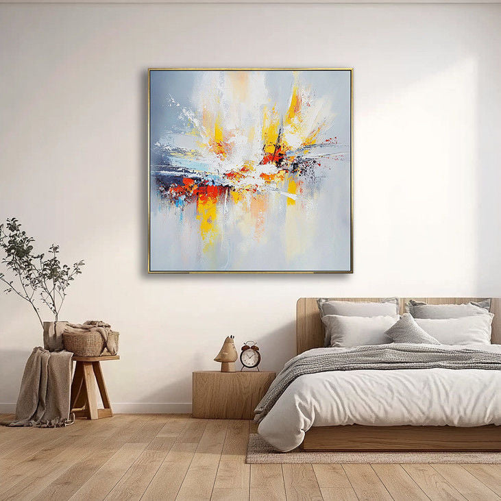 Abstract Splash Wall Art Colorful Modern Canvas Decor #YX30