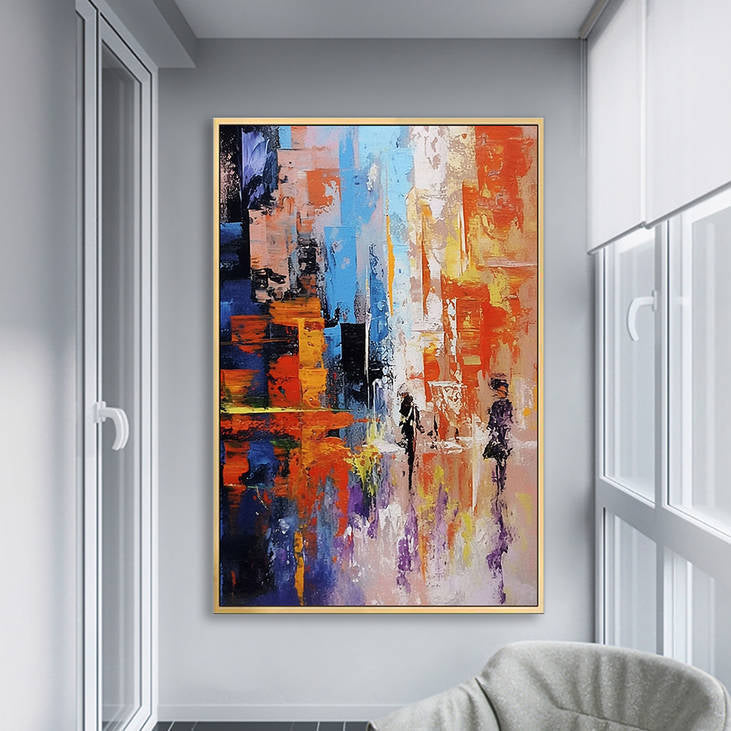 Abstract City Street Canvas #YX231