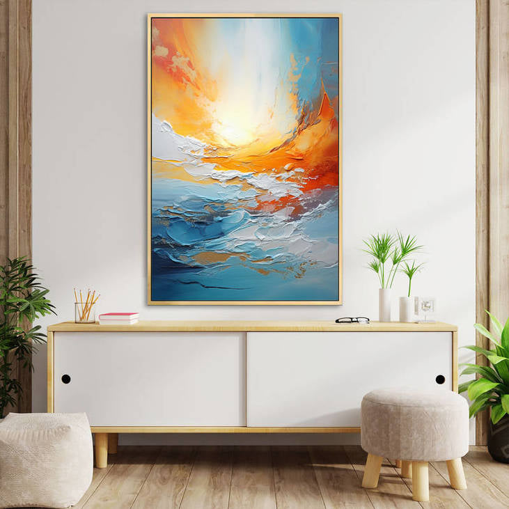 Hand Painted Abstract Seascape #VA28
