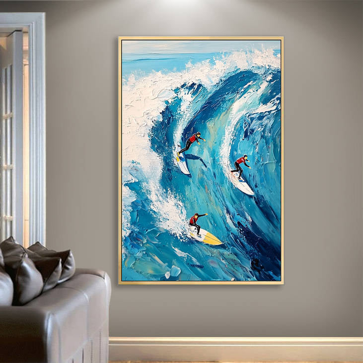 Hand Painted Surf Painting #YX228