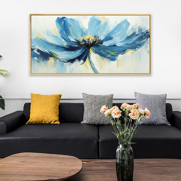 Blue Blossom Canvas for Living Room #VA350