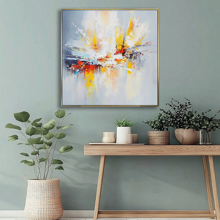 Abstract Splash Wall Art Colorful Modern Canvas Decor #YX30