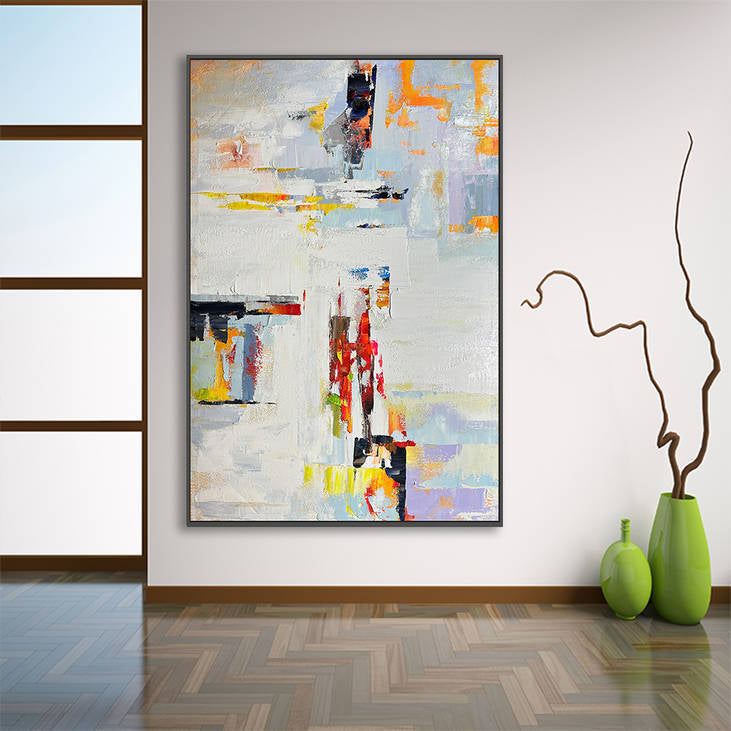 Vibrant Abstract Impasto Art #YX219
