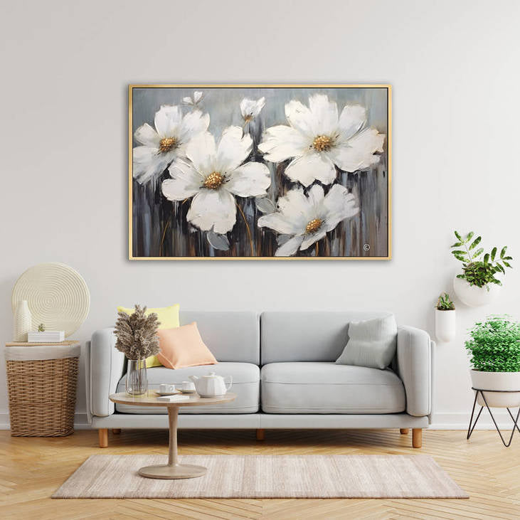 Hand Painted Floral Art #VA70