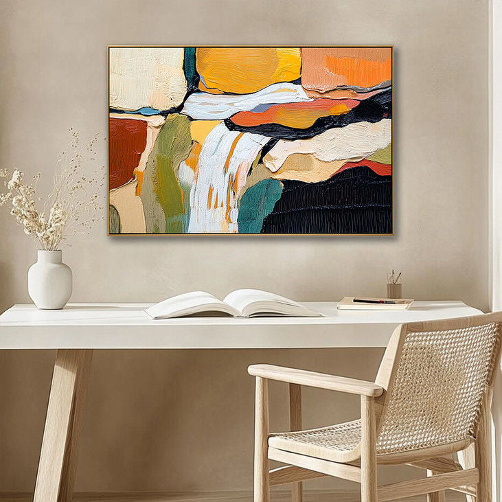 Vibrant Abstract Impasto Art #YX117