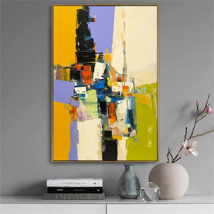 Hand Painted Modern Abstract Canvas #YX164