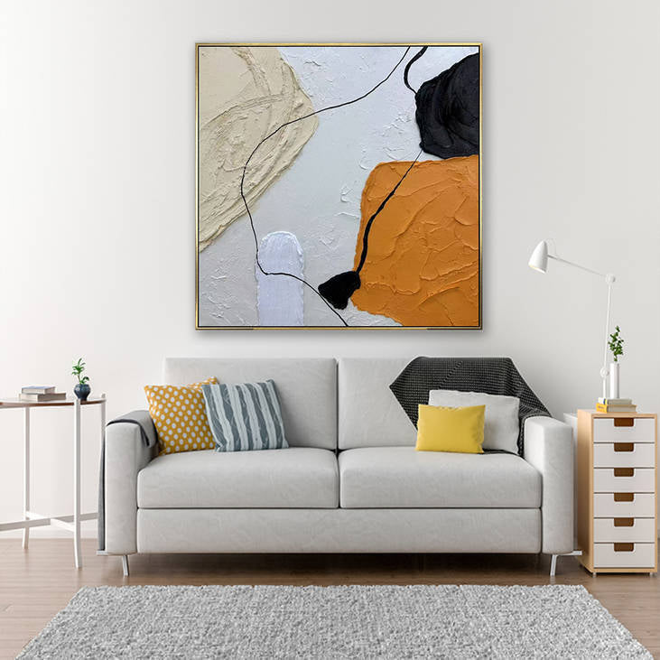 Handmade Abstract Textured Canvas Wall Art #YX297