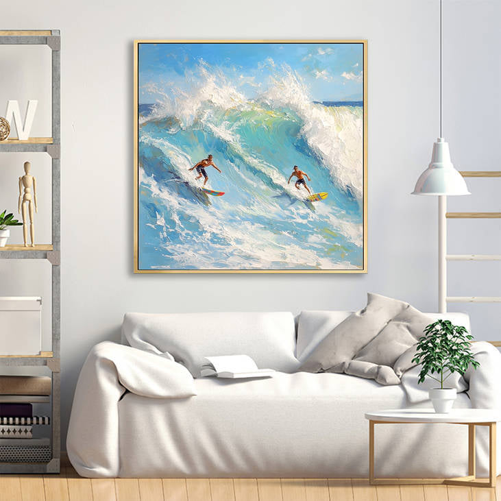 3D Textured Surfing Painting #YX225