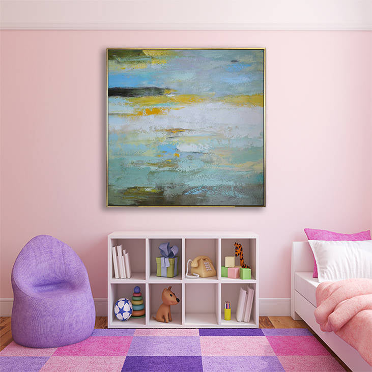 Abstract Hand Painted Canvas Art #YX302