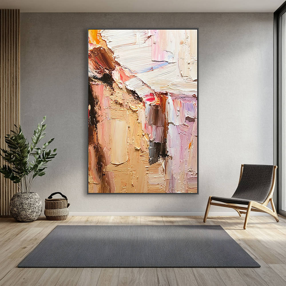 Abstract Textured Painting on Canvas #YX320