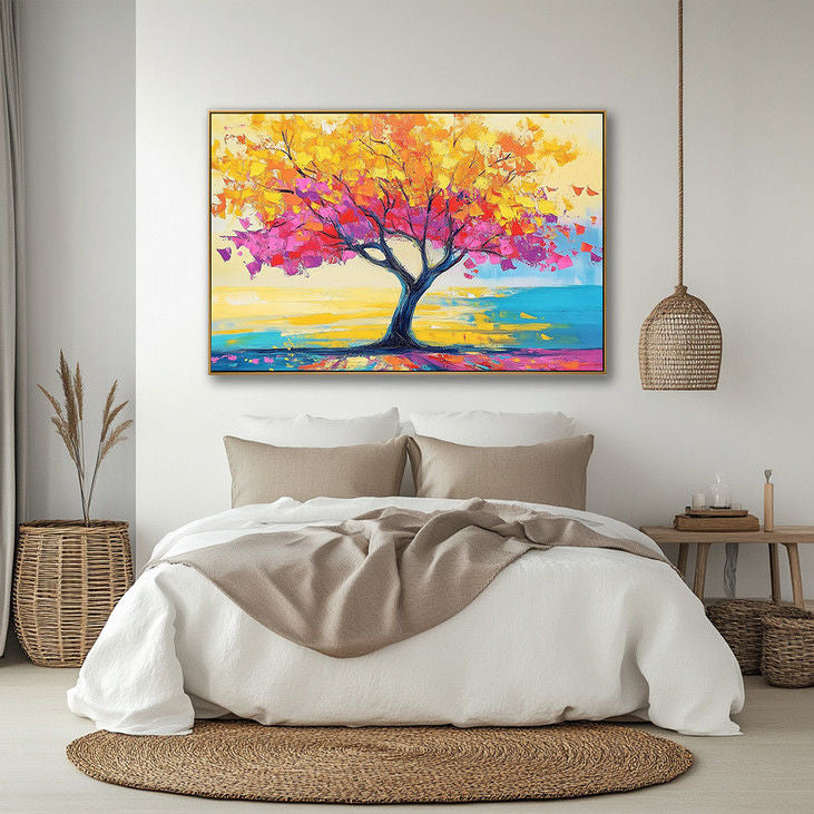 Multicolor Tree Landscape Art #YX113