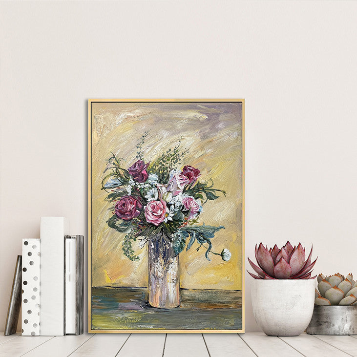 Impressionist Flower Vase Art #VA359