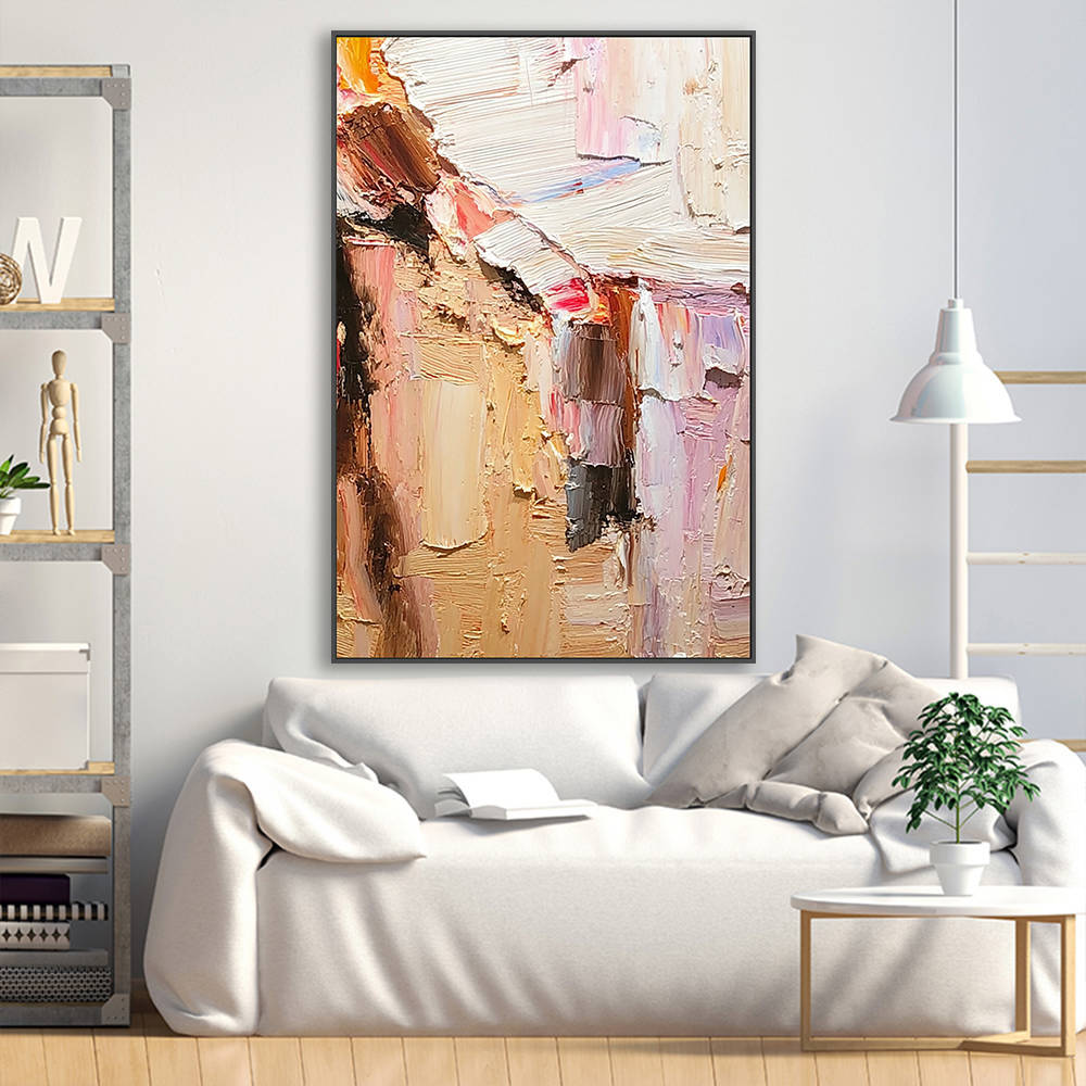 Abstract Textured Painting on Canvas #YX320