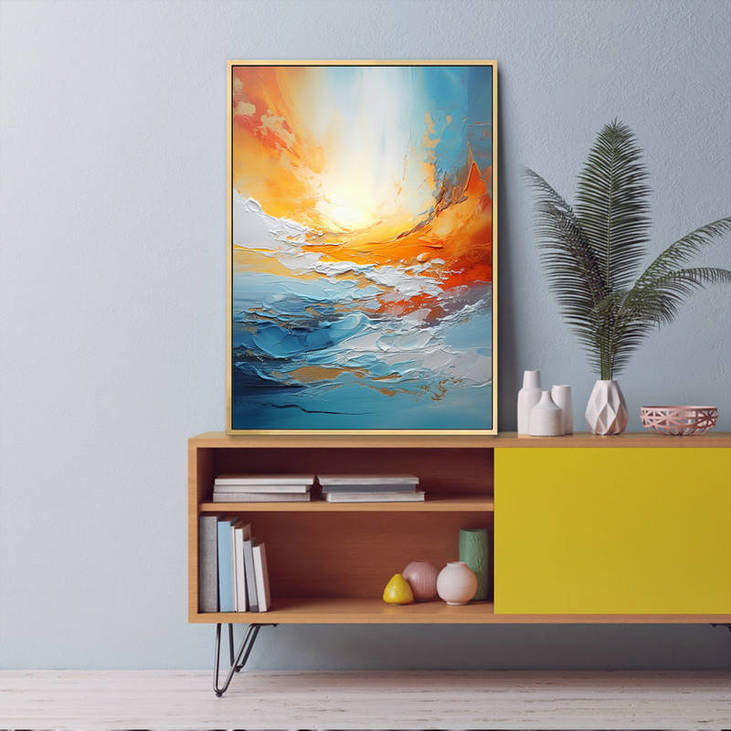 Hand Painted Abstract Seascape #VA28