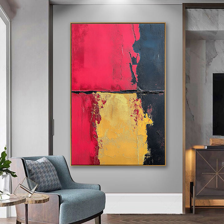 Artistic Bold Color Abstract Painting #YX169