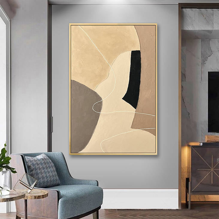 Handmade Wabi-Sabi Abstract Canvas Art #YX232