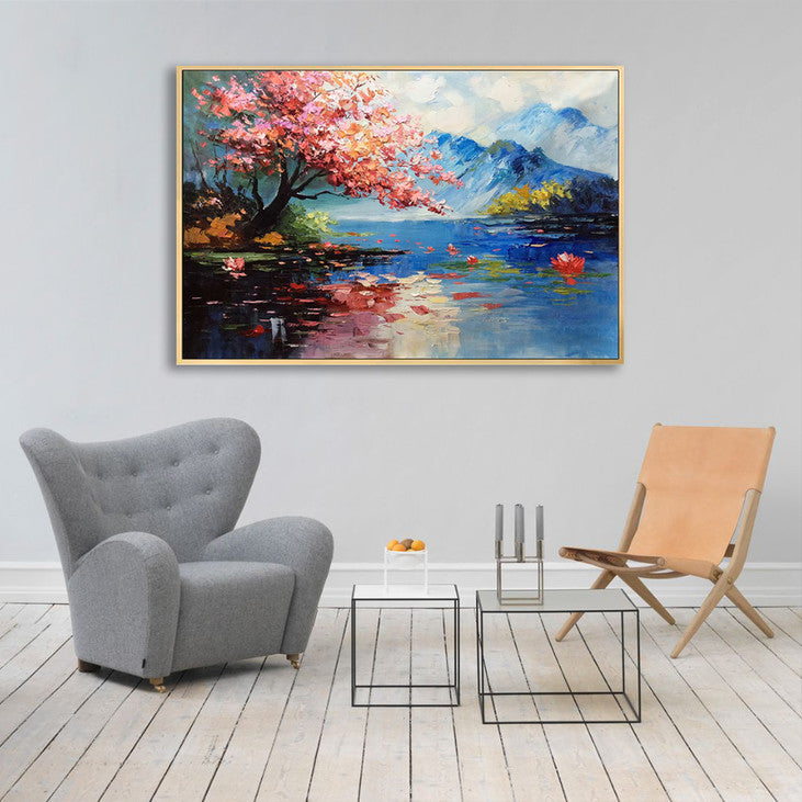 Hand Painted Landscape Canvas #VA331