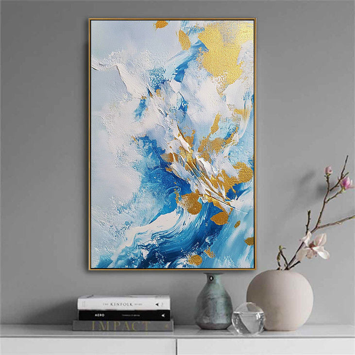 Contemporary Gold Foil Art #YX82
